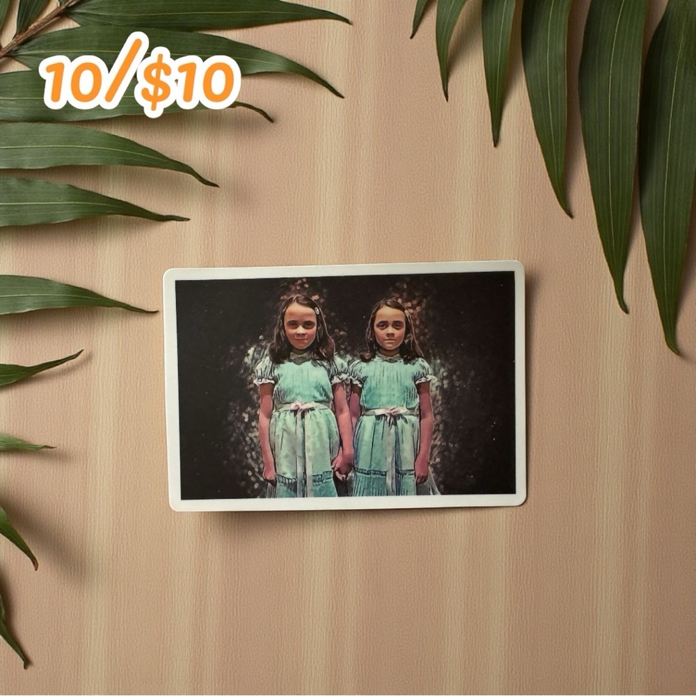 Creepy Twins Matte Horror Sticker – 2.5”